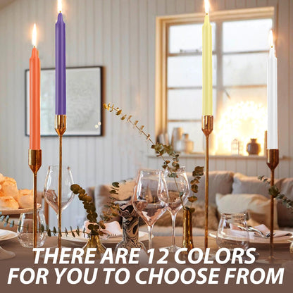 24 Pack Multicolor Spell Chime Candles – Premium Mini Unscented Taper Candles for Rituals, Prayer, Meditation, Altar, Spells – 4" Tall – Ideal for Witches & Spiritual Practices