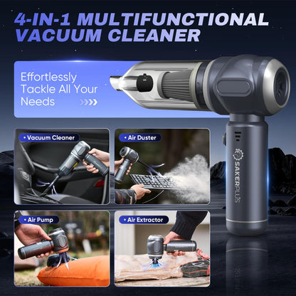 SakerPlus Telescopic Camping Lantern & Car Vacuum Portable