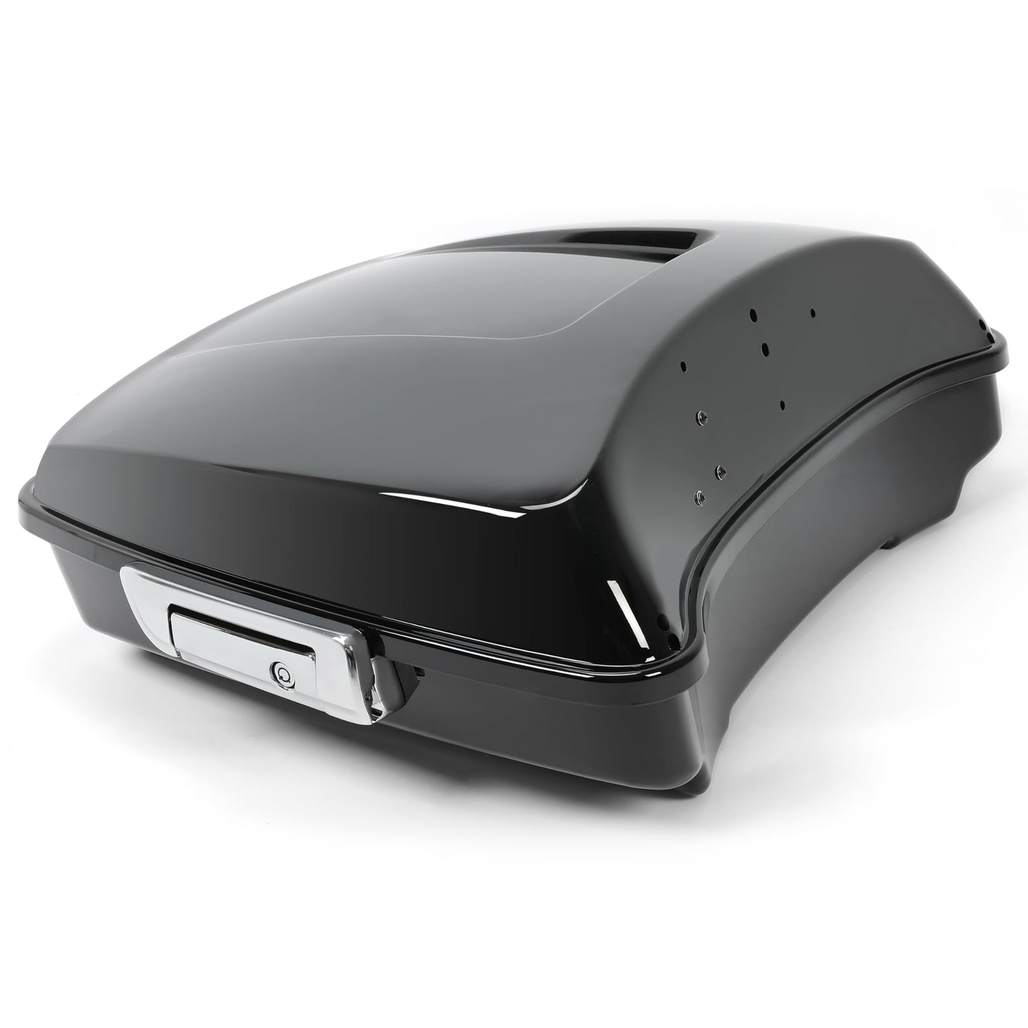 ECOTRIC 5.5" Razor Motorcycle Trunk Luggage w/Backrest Compatible with 2014-2024 Davidson Touring Models Trunk Tail Box