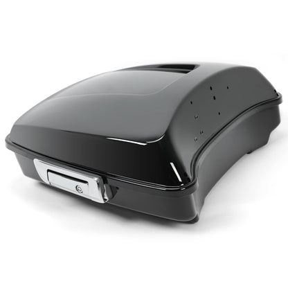 ECOTRIC 5.5" Razor Motorcycle Trunk Luggage w/Backrest Compatible with 2014-2024 Davidson Touring Models Trunk Tail Box