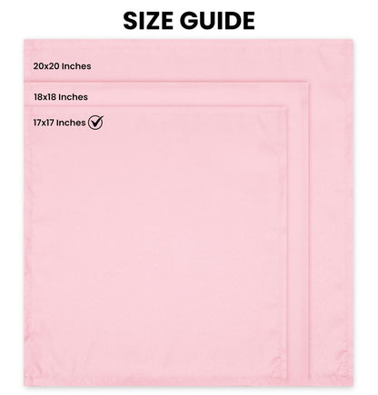 Utopia Home [24 Pack, Pink] Cloth Napkins 17x17 Inches, 100% Polyester Hemmed Edges, Washable and Reusable Ideal for Parties, Weddings and Dinners