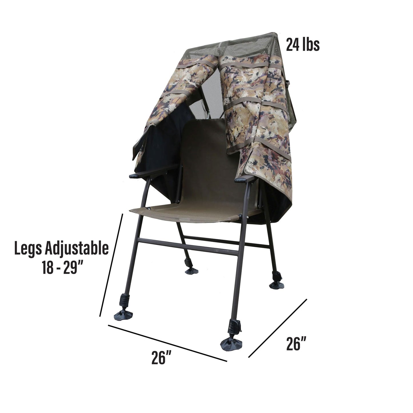 Momarsh Invisi Chair Blind System for Waterfowl & Dove Hunting