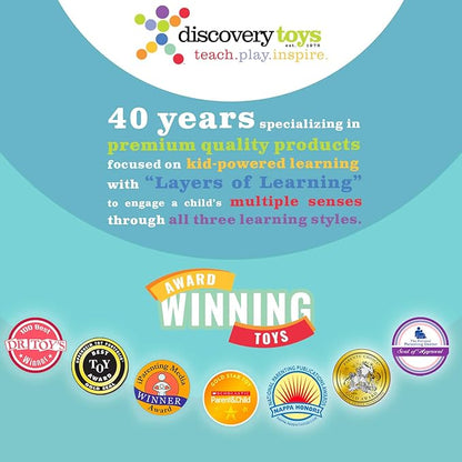 Discovery Toys Marbleworks Deluxe Marble Run | Kid-Powered Learning | STEM Educational Building Block Toy Learning &amp Childhood Development 5 Years Old and Up
