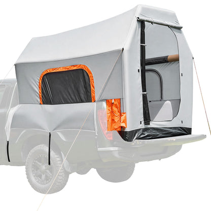 VEVOR Inflatable Pickup Truck Tent, 7.2 x 5.4 FT 3-Season Truck Bed Tent with Ventilated Mesh Windows, PU2000mm Waterproof Pickup Camping Tents for Outdoor Hiking Activities - Air Pump Included