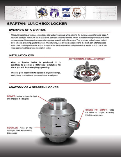 USA Standard Gear SL GM12-30 GM 12 Bolt differential-30 Spline axles Spartan Locker