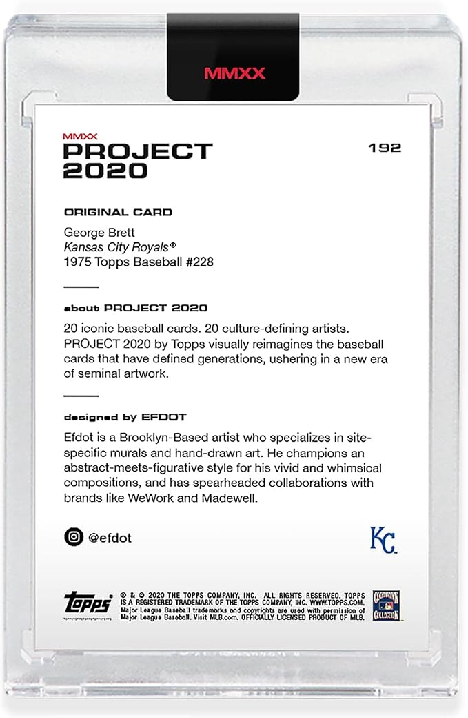 MLB Topps Project 2020 Card 192 | 1975 George Brett by Efdot