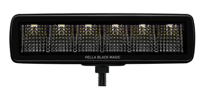 Hella 1FB 358 176-201 LED Headlight - Black Magic Mini Lightbar 6.2 Inches - 12/24 V - Mounting - Cable: 800 mm - Connector: Open Cable Ends