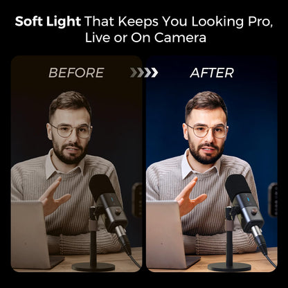 NearStream SL40 100W Softbox Lighting Kit with Tripod, 110'' Adjustable Stand, 27.6'' Softbox, 2700K–6500K Dimmable LED Studio Light, CRI 97+, Remote & App Control for Live Streaming and Video Record