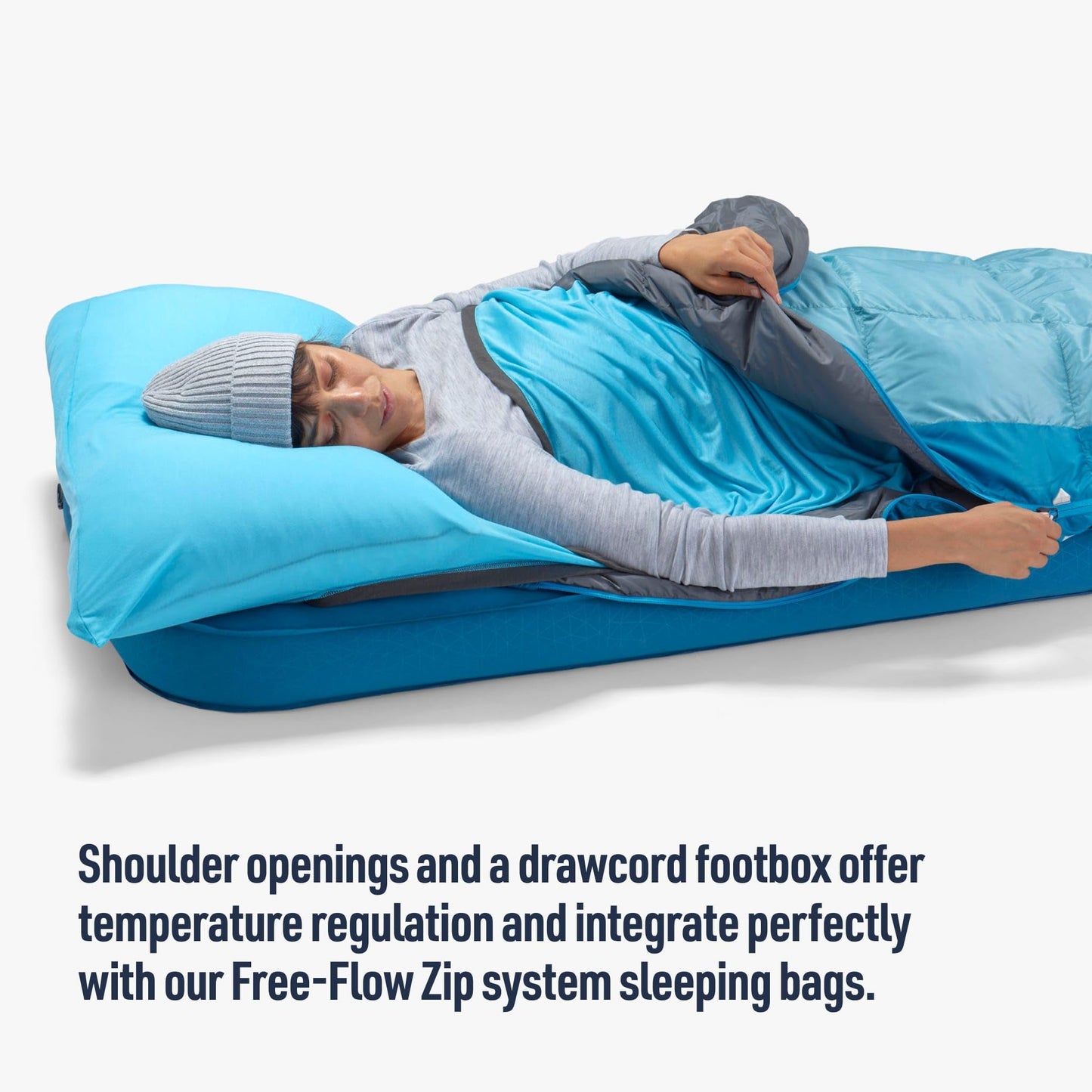Sea to Summit Sleep System: Aeros Premium Pillow and Breeze Sleeping Bag Liner