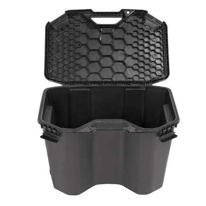 ALMULOO 30L/7.8 Gallon Rear Cargo Storage Box Compatible with Can-Am Maverick Sport X3 MAX Trail Compatible with Defender Commander Models Plastic Black Replacement for 715006830
