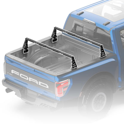 Truck Bed Adjustable Cross Bars for Pickup Trucks, Wide Width Adjustment, No-Drills Needed Installation (Not for Any Bed Cover), 95034D