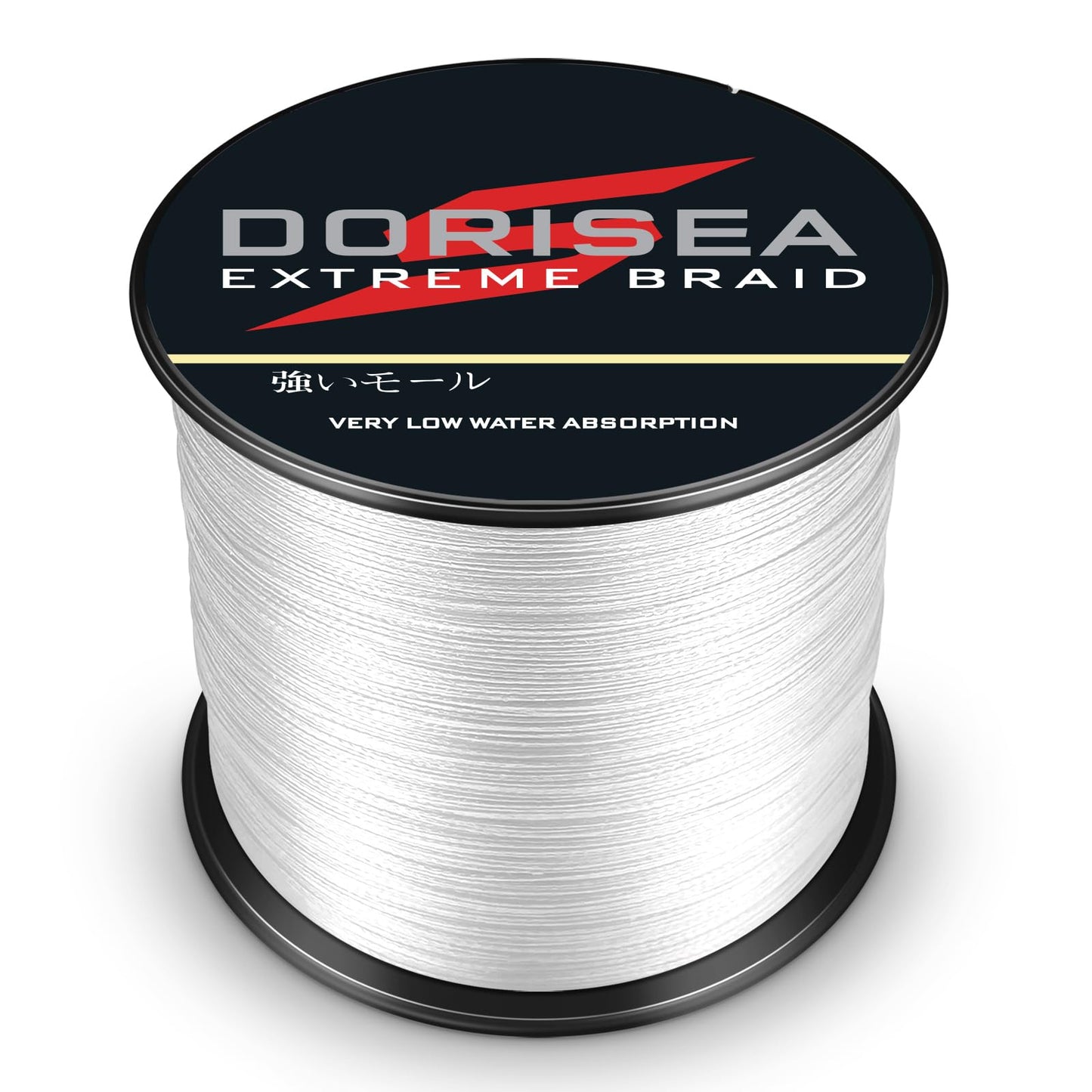Dorisea Extreme Braid 100% Pe White Braided Fishing Line 109Yards-2187Yards 6-550Lb Test Fishing Wire Fishing String Incredible Superline Zero Stretch (2000m/2187Yards 200lb/0.75mm(8Strands))