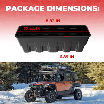 XUTVOTOR Rear Under Seat Storage Box for Polaris XPEDITION XP 5/ADV 5 2024-2026 Accessories, 13L High Density Polypropylene Material Rear Underseat Combined Storage Bins (2 PCS)