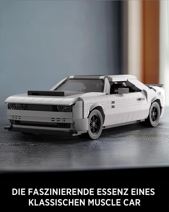 Nifeliz Demon Muscle CAR Model Set Iconic Building Toy Model for Adults Ideal Display Set for Gift-Giving to Muscle Car Fans (1225 PCS NF10284)