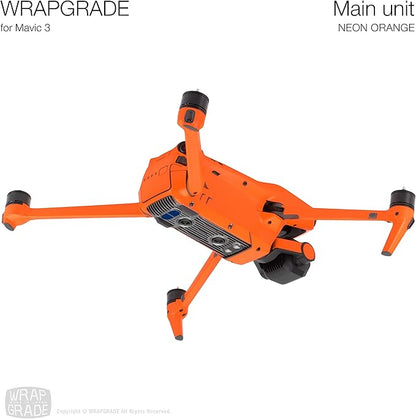 WRAPGRADE Full Skin Stickers for DJI Mavic 3 / Mavic 3 Classic (NEON Orange)