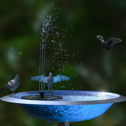 Skiennix Solar Fountain - 1.4W Solar Powered Garden Water Pump with 6 Nozzles | Floating Bird Bath Decor