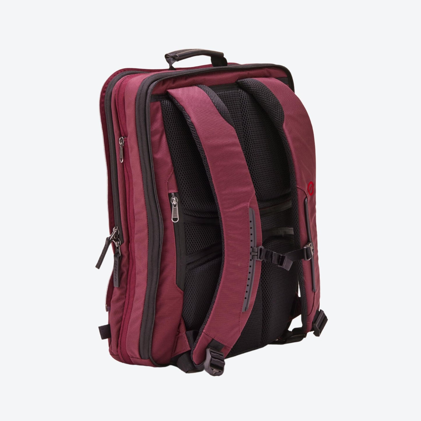 Trilogy Weekender Daypack I Opens like a suitcase, for easy packing. Expands into a 22-liter weekender. Hidden under-bag sling holds yoga mat, sleeping bag, and doubles as a rear cover (Zinfandel)
