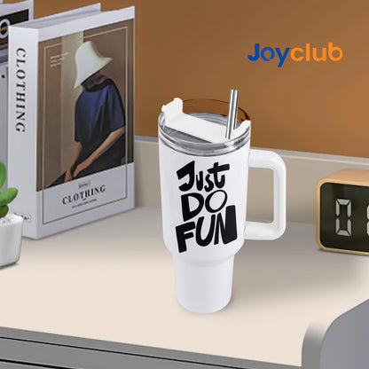 Joyclub 16 Pack 40 OZ Sublimation Tumblers with Handle Blank Insulated Large Tumbler Bulk, Coffee Travel Cups Stainless Steel Travel Mug for DIY Craft Heat Press Print