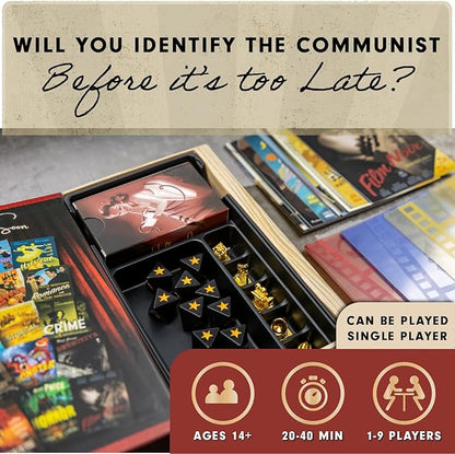 Facade Games Hollywood 1947 Board Game Deluxe Version - A Movie Making Game for Friends and Family - A Board Game of Cards Strategy and Deceit for 1-9 Players Ages 14 and Up