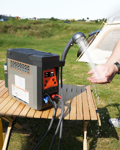 Kohree Helios 20 Pro, Portable Water Heater, 20,000 BTU 4000mAh Rechargeable Battery, Shower Pump, Propane Water Heater for Outdoor Camping Cleaning