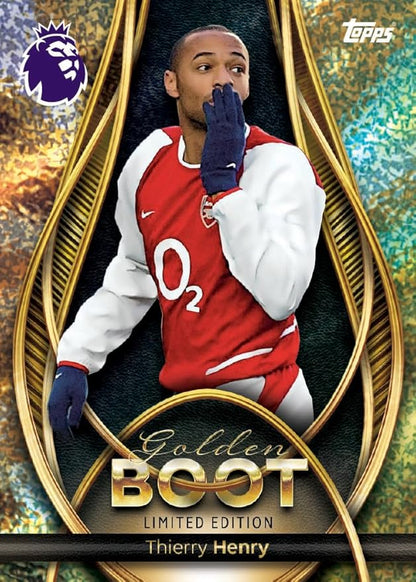 Topps Premier League 2026 - Debut Edition - Golden Boot Tin - Contains 57 Cards Including 7 Exclusive Golden Boot LE Cards