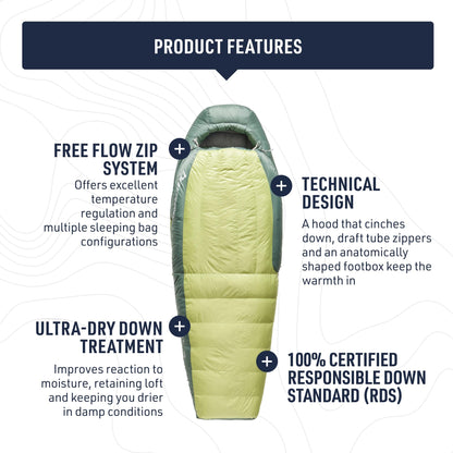 Sea to Summit Ascent Women's Down Sleeping Bag, 15-Degree, Regular