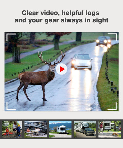 AUTO-VOX Wireless RV Backup Camera: 30Min Plug and Play Setup, Smooth Live View Even Past 60ft, 7.2" 1080P DVR Monitor, Super IR Night Vision Back up Camera Works with Pre-Wired RV, 5th Wheel, Trailer