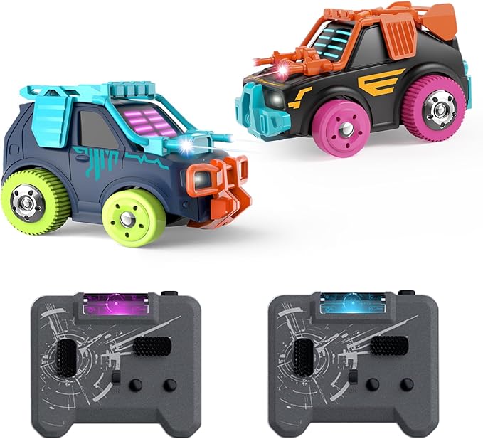 RC Cars 2 Pack Remote Control Combat Cars: 2.4G Rechargeable | 360° Interactive Shooting Battle | Family Parent-Child and Party Fun | Toy for 6+ Year Old Boys Girls