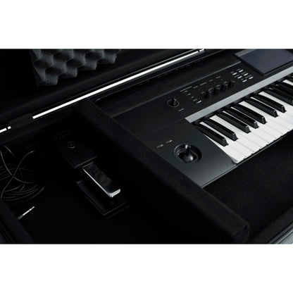 Gator Cases Frequent Flyer's Series Molded Flight Case for 76-Note Keyboards with TSA Approved Locking Latches and Recessed Wheels, (GTSA-KEY76)