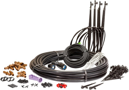 Rain Bird LNDDRIPKIT Drip Irrigation Kit - Efficient Landscape & Garden Watering System with Drippers & Micro-Bubblers