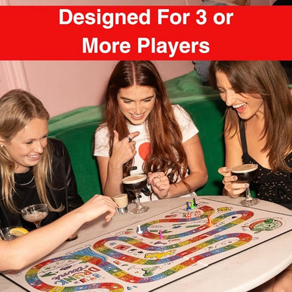 Drunk Tank Interactive Party Drinking Game – Board Games for Adults| Includes 8 Player Pieces 2 Dice and QR Code Rules | Funny Games for Pregames and Parties