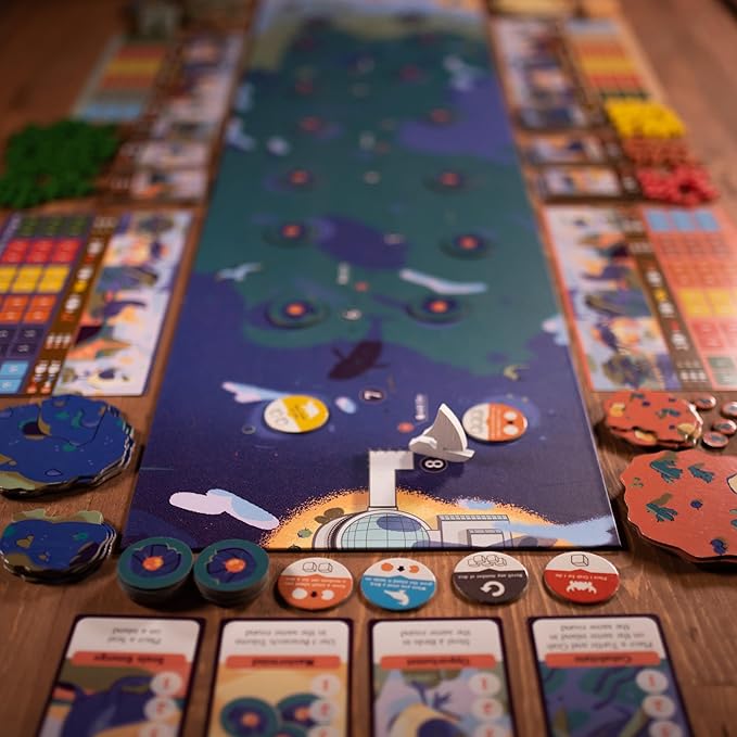 Emerge Board Game - Explore New Islands and Research Ecosystems Dice Rolling Strategy Game Family Game for Kids and Adults Ages 14+ 2-4 Players 75 Minute Playtime Made by Pandasaurus Games