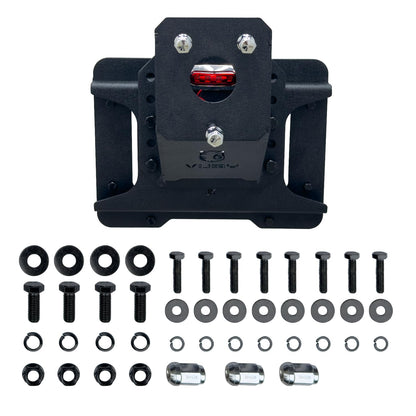 TIOYAR Adjustable Spare Tire Lift Compatible with 2007-2017 Jeep Wrangler JK JKU Unlimited Heavy Duty Spare Tire Carrier up to 43 inches Spare Wheel Holder Rack Mount Relocation