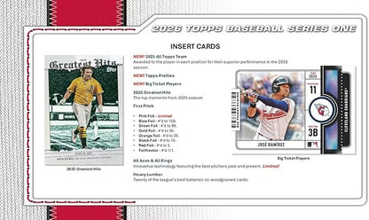 MLB 2026 TOPPS Series 1 Baseball MEGA Box