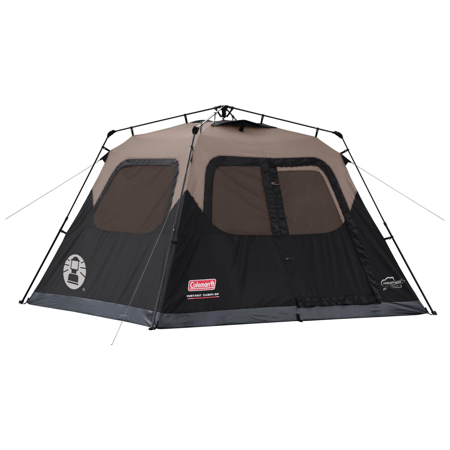 Coleman 4/6/8/10 Person Instant Camping Tent with 1-Minute Setup, Large Family Tent with Pre-Attached Poles, Air Vent, & Carry Bag, Sets Up in About 60 Seconds