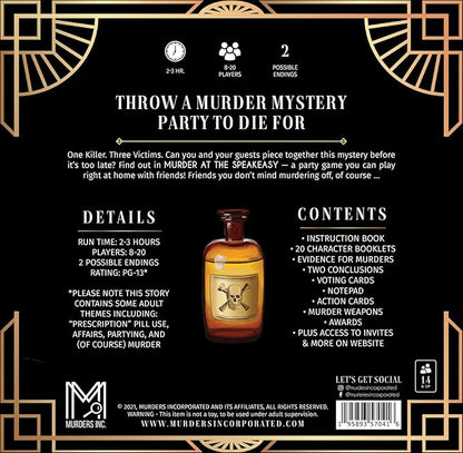 Murder at The Speakeasy Black