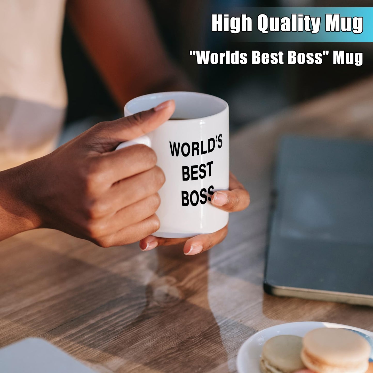World's Best Boss Mug,Coffee Mug 11 oz Ceramic Mug Funny Unique Idea Cup Gifts for Office Male Female Bosses Coworkers (11oz)