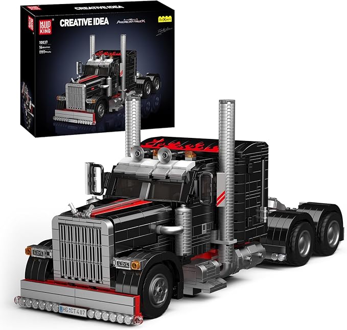 Mould King 10037 Heavy-Duty Tow Truck Building Toy Set MOC Road Trailers Building Toys Technology Wreckers Toy for Adult 14+ (1797 Pieces)