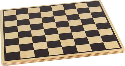 Basic Wooden Checker/Chess Board - Made in USA