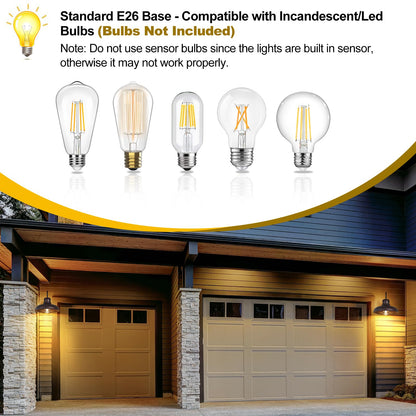 TOBUSA Outdoor Wall Lights, Waterproof Gooseneck Barn Sconces, 11.5 inch, Oil-Rubbed Bronze, Model B11023PP(2PK)