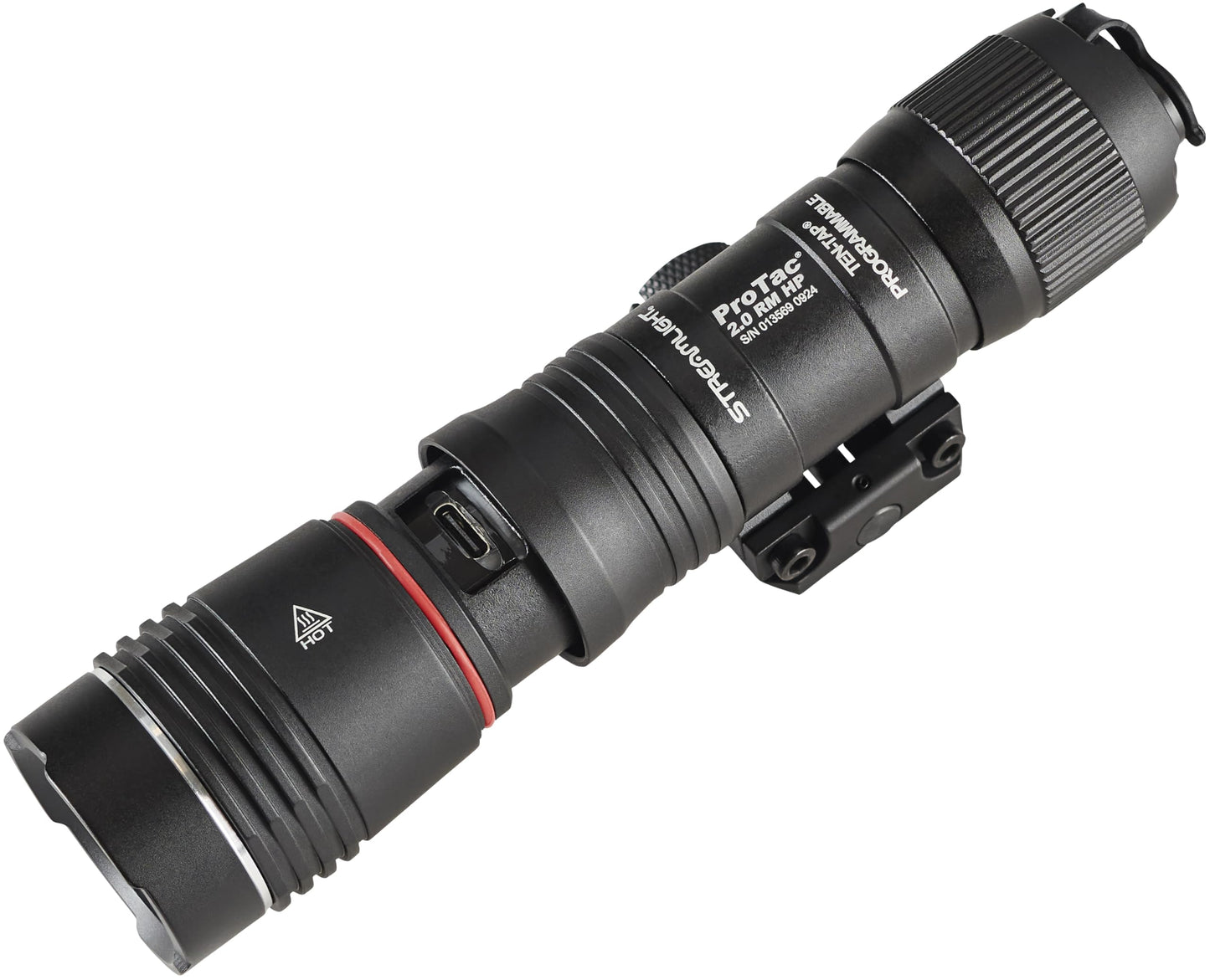 Streamlight 89014 ProTac 2.0 Rail Mount HP 2000-Lumen 85,000-Candela USB Rechargeable Tactical Flashlight with MLOK Mount, Pressure Switch, Mounting Hardware, Battery, Black
