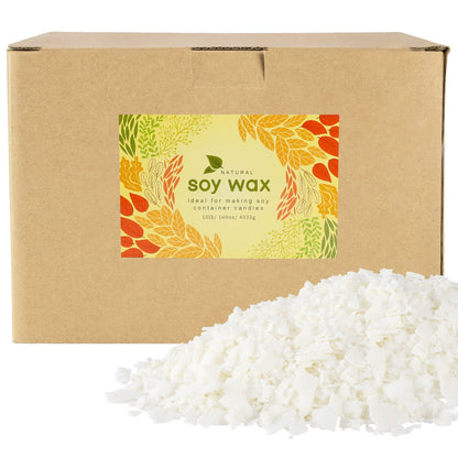 CLTNIKET 10 lb Soy Wax DIY Candle （Flakes & Soft）,Natural Soy Wax Candle