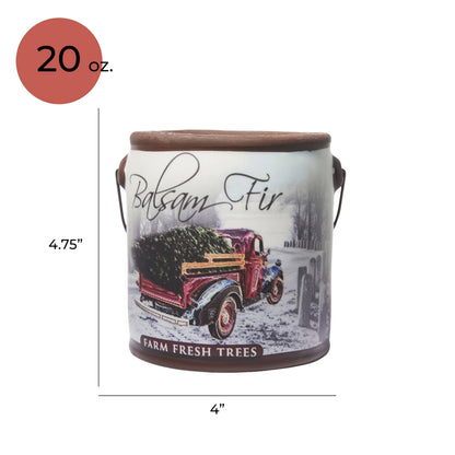 A CHEERFUL GIVER 95hr 20oz Scented Candle - Balsam Fir - Multi-Wick Glass Candle - Gifts For Men and Women