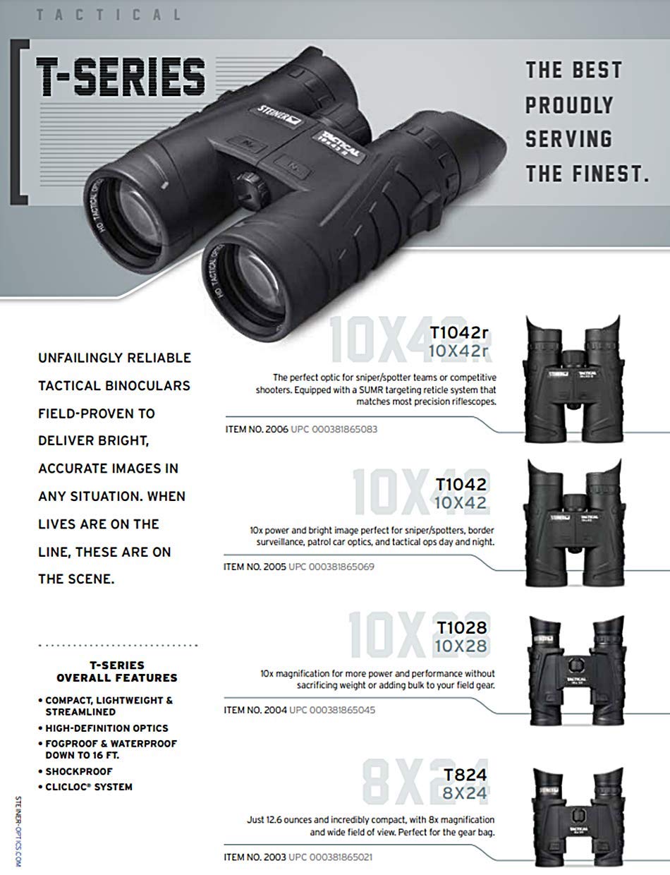 Steiner Tactical Series Binoculars, Lightweight Precision Optics for Any Situation