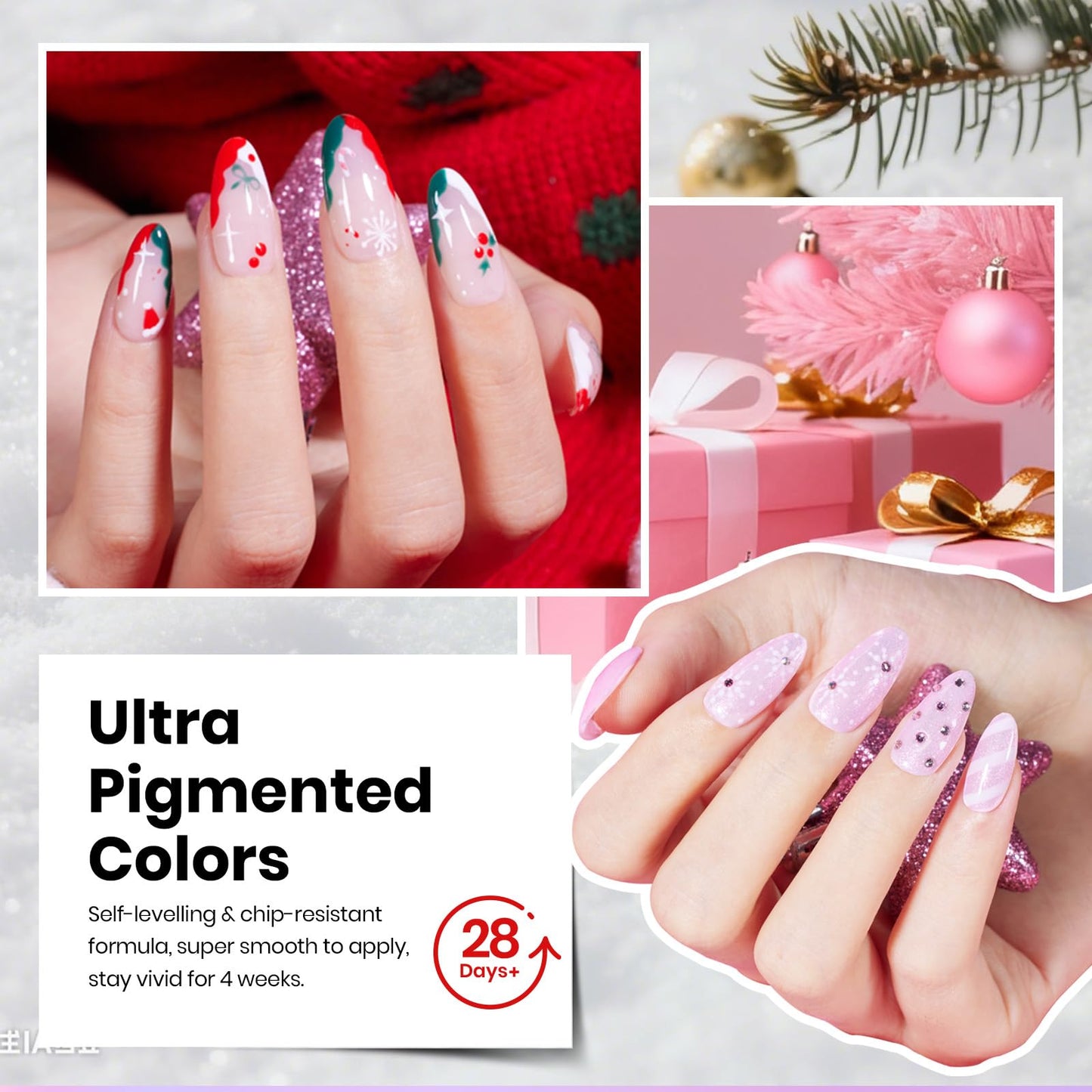 beetles Gel Polish 44pcs Fall Gel Nail Polish Set 36 Colors Brown Burgundy Red Blue Purple Orange Green Black Nude White with Base Top Coat UV LED Needed Salon DIY at Home Gift for Women Colorful Muse