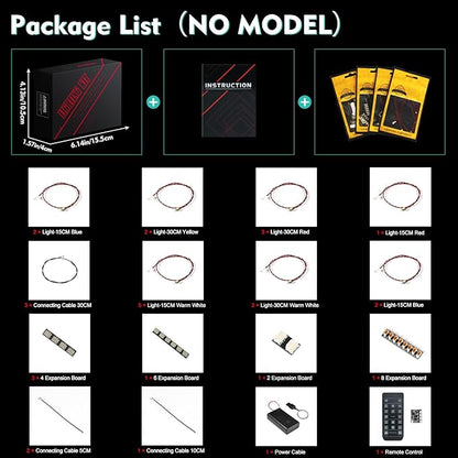 Light kit Compatible with Lego 10360 Shuttle Carrier Aircraft - No Model Only Light LED Lighting Accessories Compatible with Lego Space Shuttle Transportation Aircraft (RC Version)