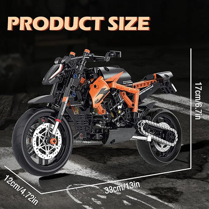 HIGH GODO Technic Motorcycle Building Set 1:8 MOC Motorcycle Model Kit for Adults Build and Display Ideas Cool Toys Gift for Teens Adults 14+ (579PCS)