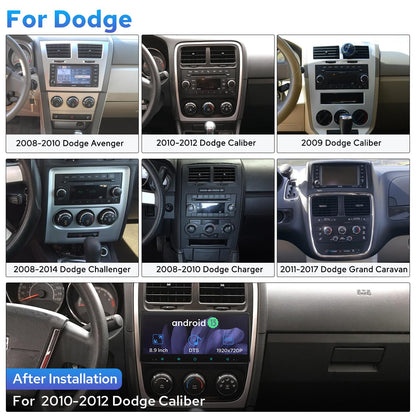 JOYING Car Radio for Jeep Wrangler Jk Patriot Compass Grand Cherokee/Chrysler/Dodge (2007-2017), 8.9" IPS Touch Screen Android 13 Stereo 4gb+64gb with Wireless Carplay, Android Auto(JY-JP102T4)