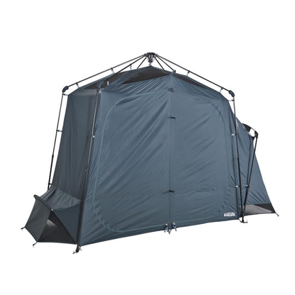 Kakadu Outback Shower Tent Deluxe, Triple Room Portable Privacy Shelter, Outdoor Camping Toilet Tent, Changing Room, Sturdy, Easy Setup - with LED Light, Carry Bag, Towel Rod