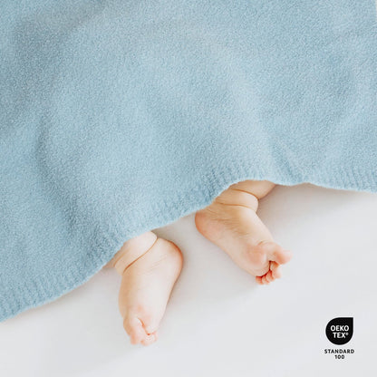EVERGRACE Soft Plush Baby Blanket for Boys Girls, Double-Sided Fleece Fuzzy Toddler Nursery Blanket Lightweight Warm Cozy Throw Blanket for Baby Crib, Couch, Bed, Ivory White, 50"x60"